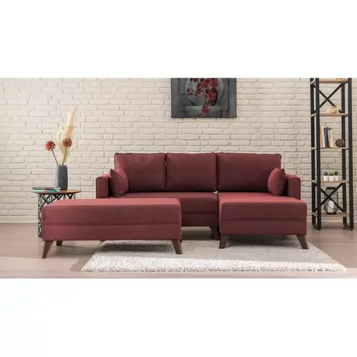825BLC1519 Софа Bella Corner Sofa Right 2 - Claret Red
