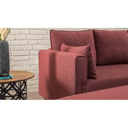 825BLC1519 Софа Bella Corner Sofa Right 2 - Claret Red
