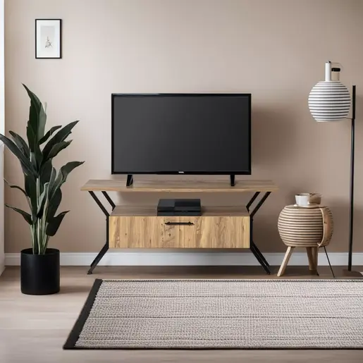 854KLN3079 Тв комода Tarz - Walnut