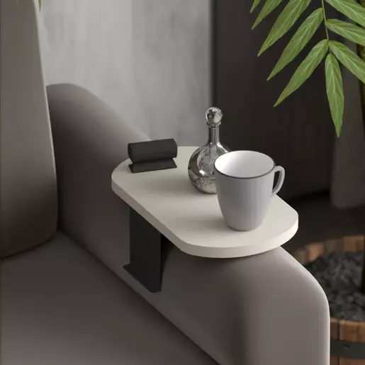 120-000581 Помошна масичка Linea крем 20x35x10cm