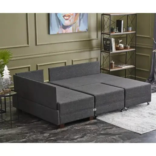 825BLC2668 Аголна гарнитура Stockharis Антрацит лев агол