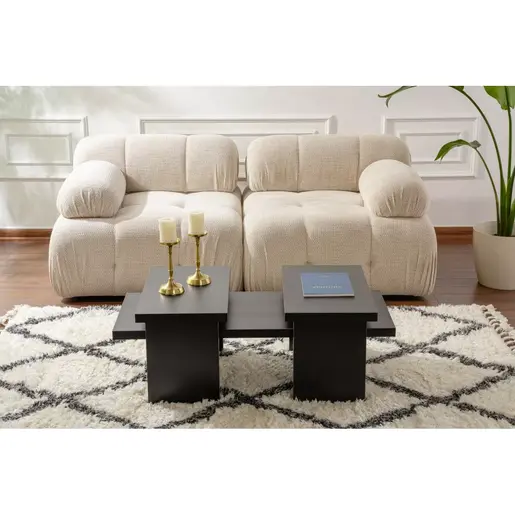 241NRD1221 Клуб маса Sanctuary - Wood Black