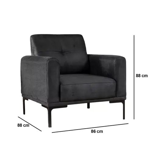 560ARE1733 Фотелја Mustang - Anthracite