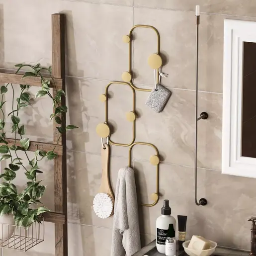 494PYT1164 Метална ѕидна закачалка Lizzard-A