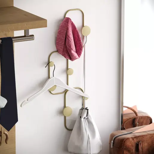 494PYT1164 Метална ѕидна закачалка Lizzard-A