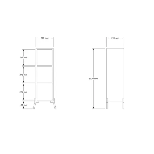 495SSE1208 Полица Gordes - White