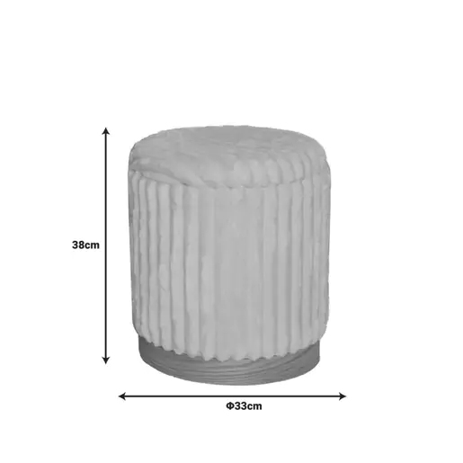 353-000006 Табуретка Pance Inart Светло Сива