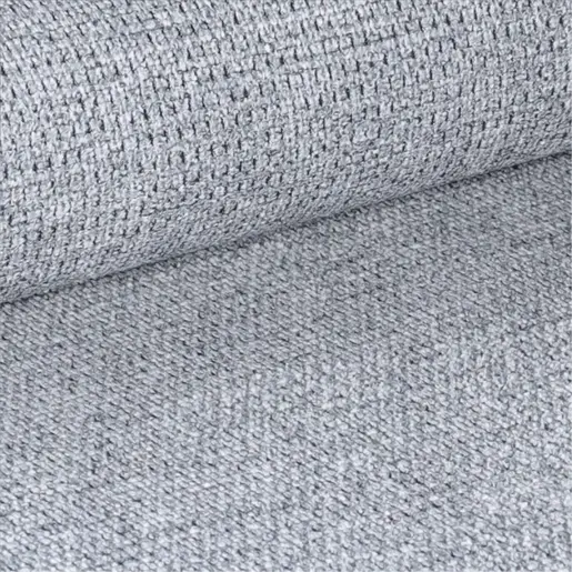 320-000019 Стол Loukrizia светло сива ткаенина-црни метални ногарки 56x63.5x82cm