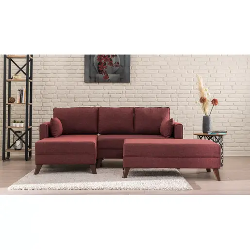 825BLC1518 Софа Bella Corner Sofa Left 2 - Claret Red