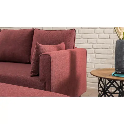 825BLC1518 Софа Bella Corner Sofa Left 2 - Claret Red