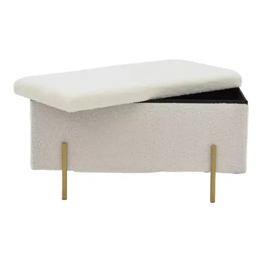 257-000019 Табуретка Ziwel  бело-златно