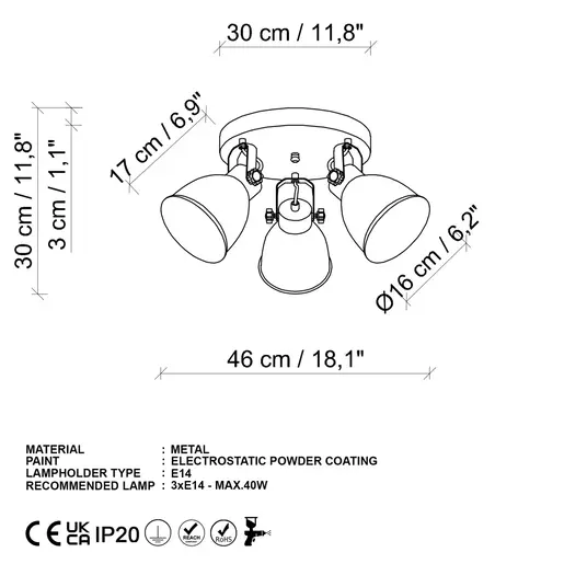 521SHN3526 Лустер Spotkafası - 13789