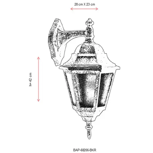 685AVN1348 Ѕидна ламба BAP-68206-BKR