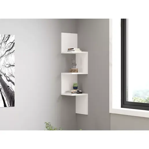 835PUQ1622 Ѕидна полица Zikzak - White