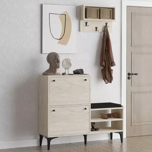 393MRD1515 Плакар за претсобје Bred - Travertine