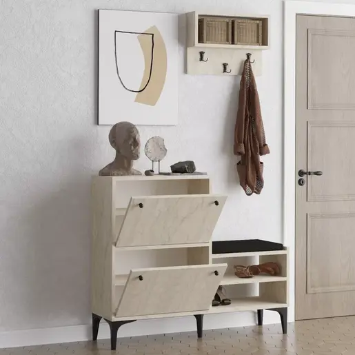 393MRD1515 Плакар за претсобје Bred - Travertine