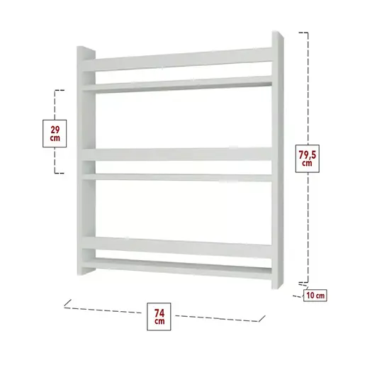 MK15-43-01 Полица за книги МОНТЕСОРИ