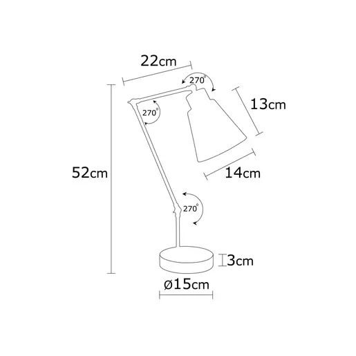 525NOR2110 Столна ламба Manavgat - N-590