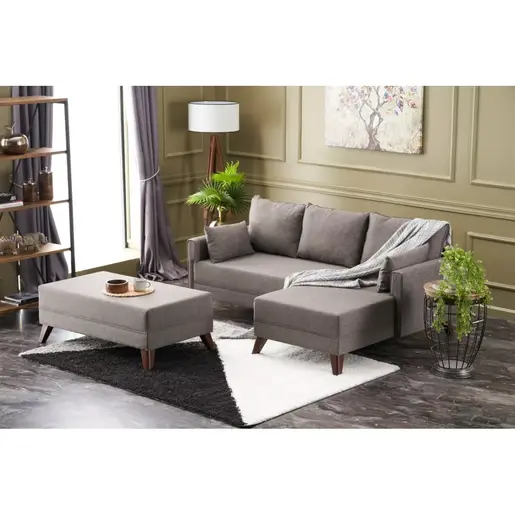 825BLC2586 Софа Bella Mini Corner Sofa Right - Brown