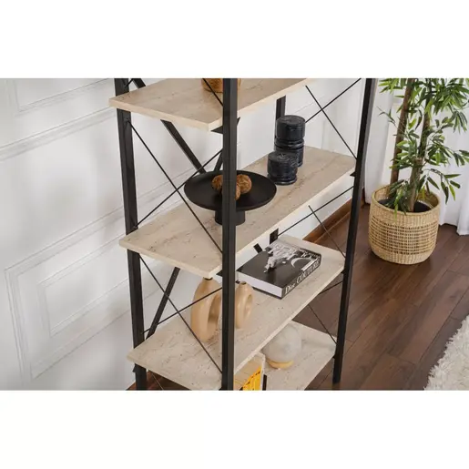 241NRD1336 Полица Elysian - Travertine, Black