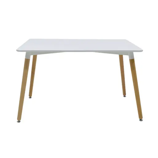 200-000635 Трпезариска маса Natali-Gaston бела-природна