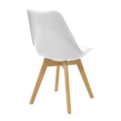 200-000635 Трпезариска маса Natali-Gaston бела-природна