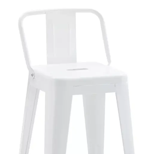 270-000025 Барски стол УТОПИЈА Бел 42x42x86cm