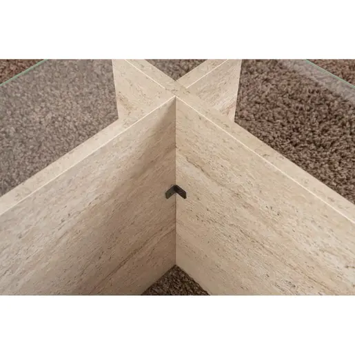 353NRD1102 Клуб маса Vetrino - Travertine