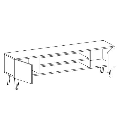 935CMN1412 Тв комода Bloom - White