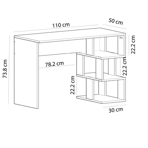 475OLV1207 Биро Dardanos - White