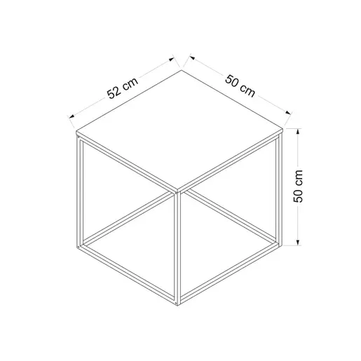 506MNR1211 Помошна масичка Basak - Walnut