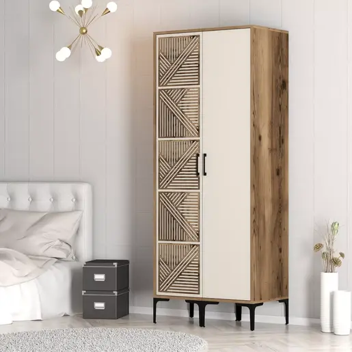 845HCT5426 Плакар Kumsal PS - Walnut, Cream