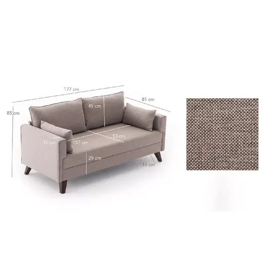 825BLC1507 Софа Martinias беж