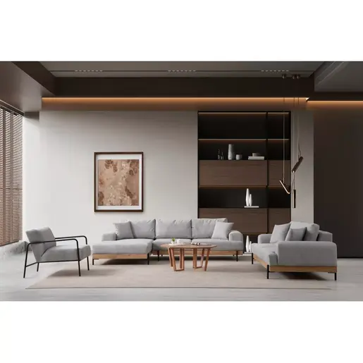 560ARE2129 Аголна гарнитура Eti Oak Left - Grey