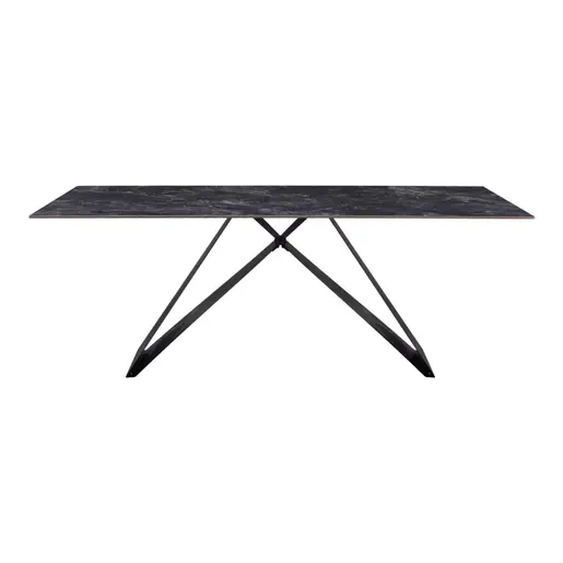 278-000022 Трпезариски сет Meja црна 200x100x76cm