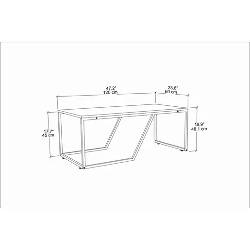 322RTC1205 Клуб Маса Wendy - White, Gold