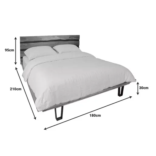 113-000050 Кревет Imena натурал 160x200cm