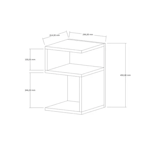 495SSE1327 Помошна масичка Carol - Sapphire