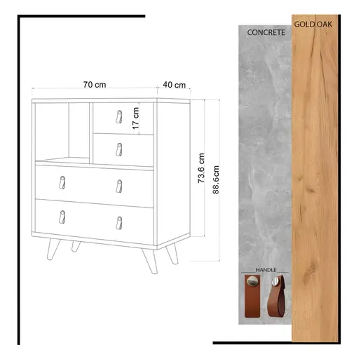 811MDD3406 Комода Witlof