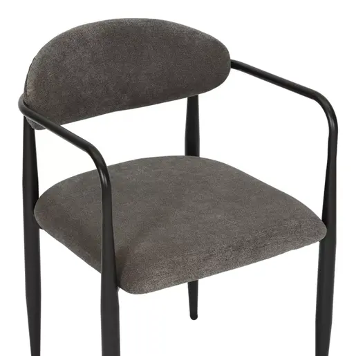 350-000027 Столица Kalone антрацит 56x55x78cm