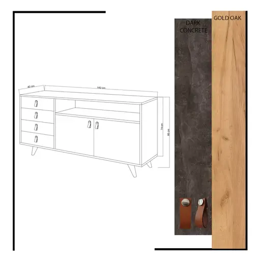 811MDD3412 Комода Pagina