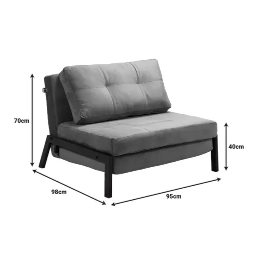 024-000041 Фотелја Fancy темно розева 95x98x70cm