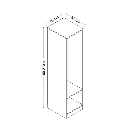 506MNR2125 Плакар Kale 210 - White
