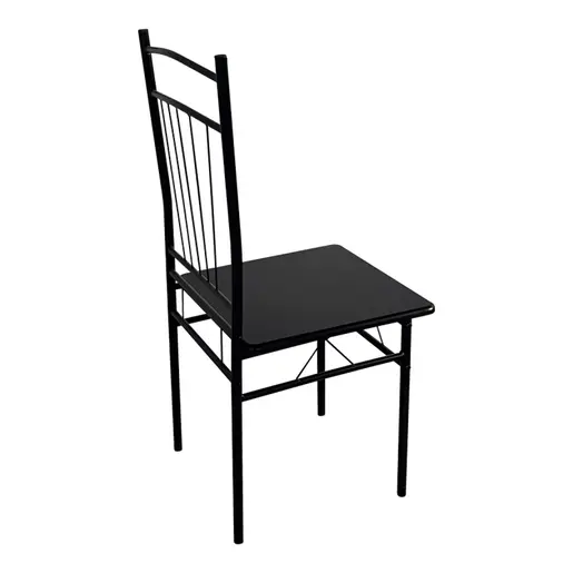 374-000003 Трпезариски сет Roza II црна 110x60x74cm