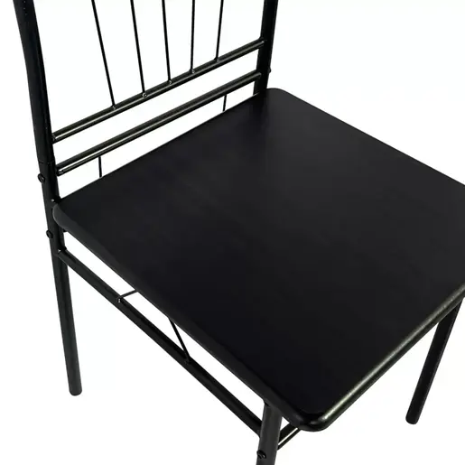 374-000003 Трпезариски сет Roza II црна 110x60x74cm