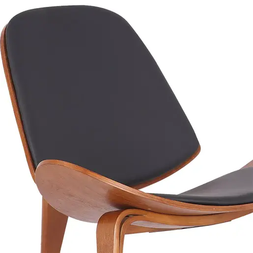 106-000015 Фотелја Вилма  црна - орев