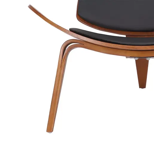 106-000015 Фотелја Вилма  црна - орев