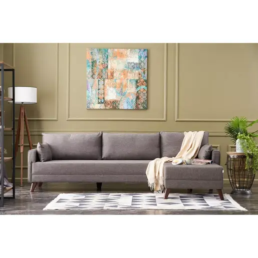 825BLC2584 Софа Bella Corner Sofa Right - Brown