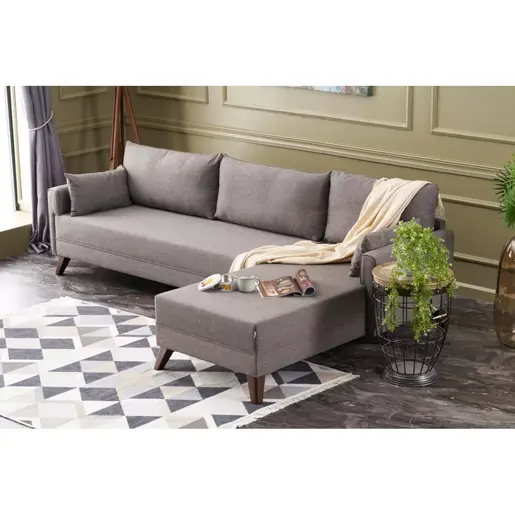 825BLC2584 Софа Bella Corner Sofa Right - Brown