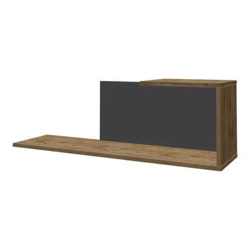 361-000099 Сет за дневна соба Poelfy темна сива-даб 170x37.5x42cm